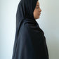 HIJAB AIMANTE NOIR MME BROWN VUE DE PROFIL