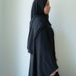 HIJAB AIMANTE NOIR MME BROWN VUE PROFIL